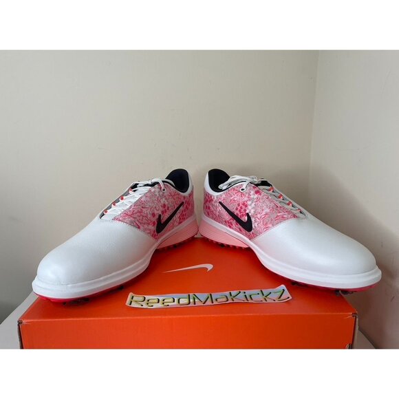 Nike Victory Tour 4 Golf White Pink Masters Rory Mens Regular Width HM6543 100 - Picture 3 of 5